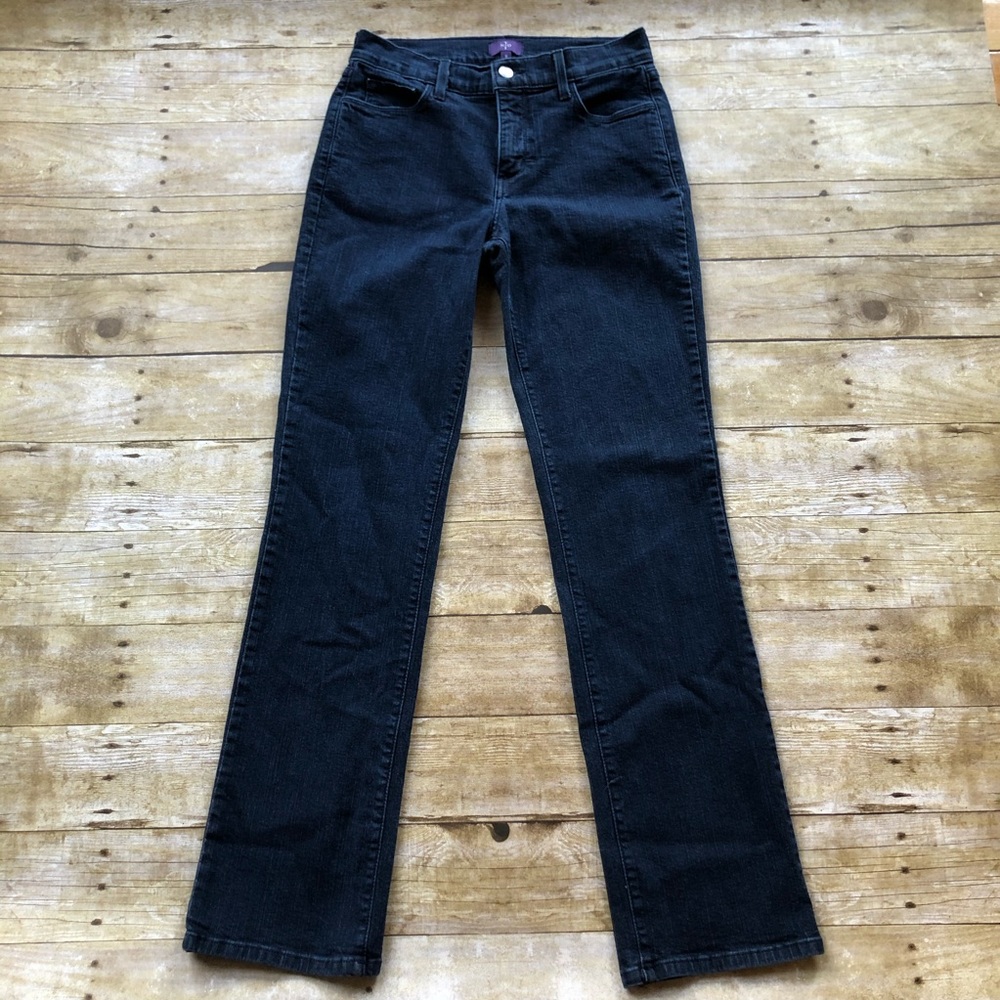 NYDJ Marilyn Straight Dark Wash Jeans Size 8